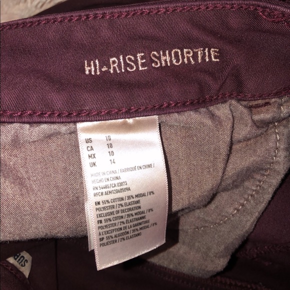 Maroon American Eagle shorts - Picture 4 of 4